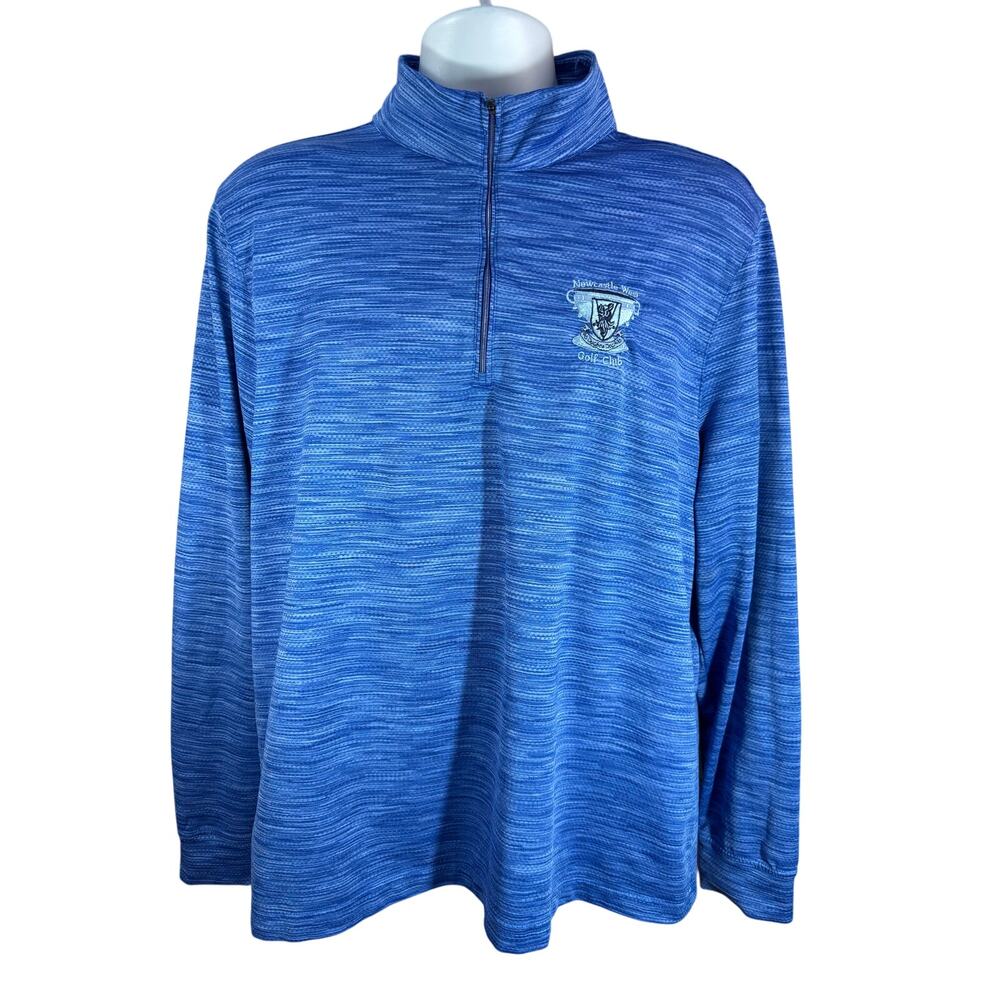 Greg Norman Newcastle West Golf Club Blue Quarter-Zip Pullover - Men's Medium